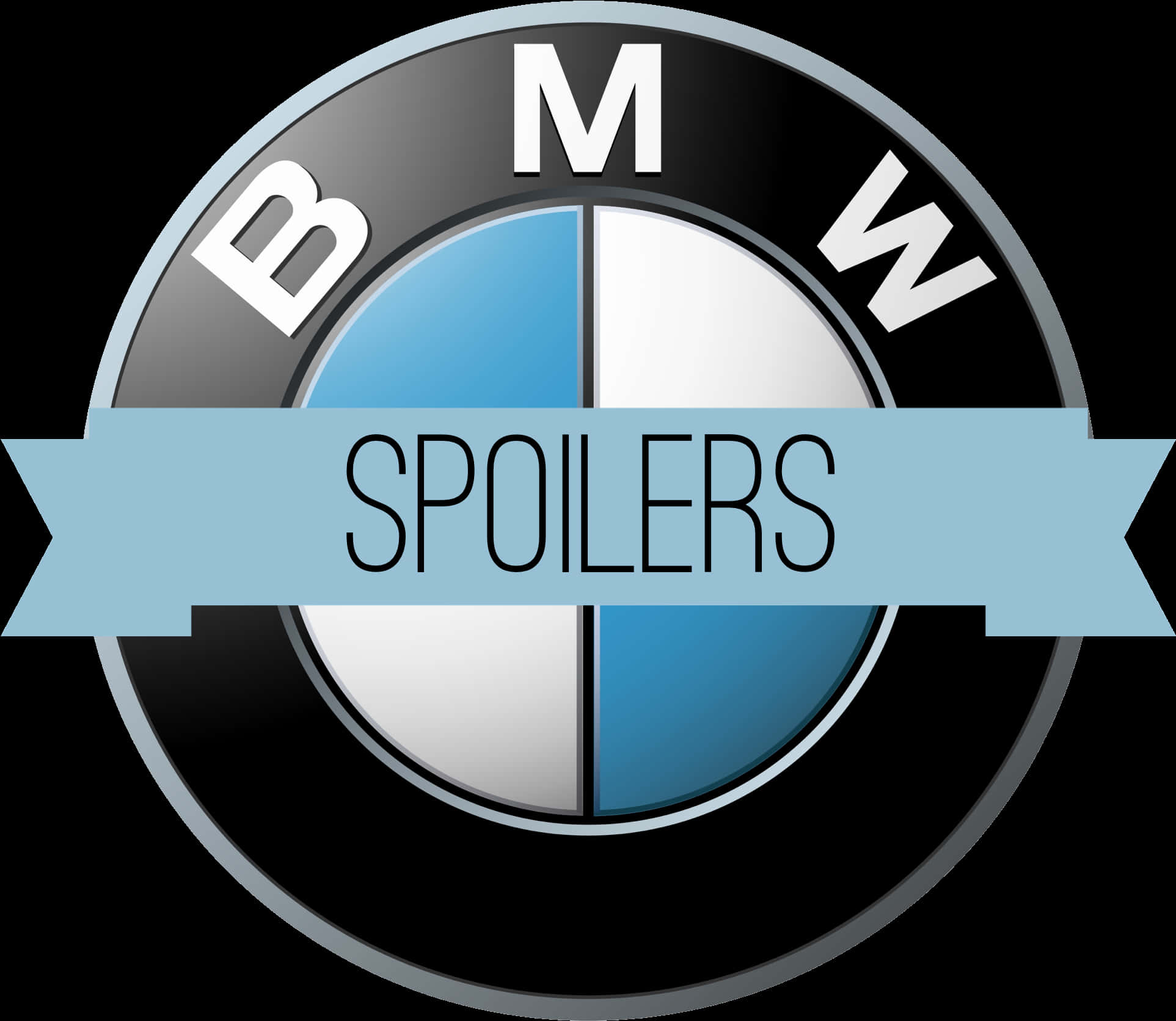 Bmw Logo With Spoiler Label