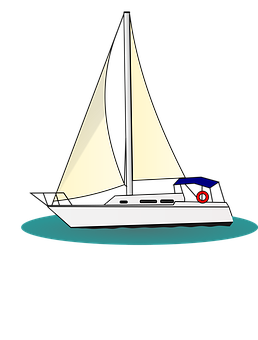 A White Sailboat On Water