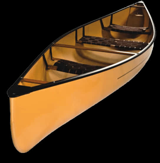 A Close-up Of A Canoe