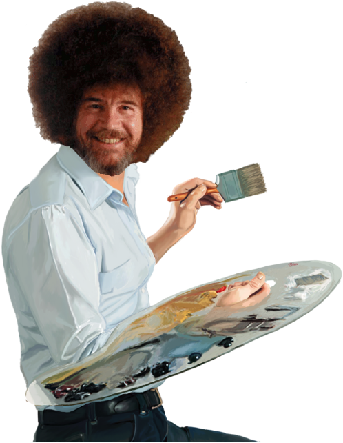 Bob Ross Png - Bob Ross White Background, Transparent Png