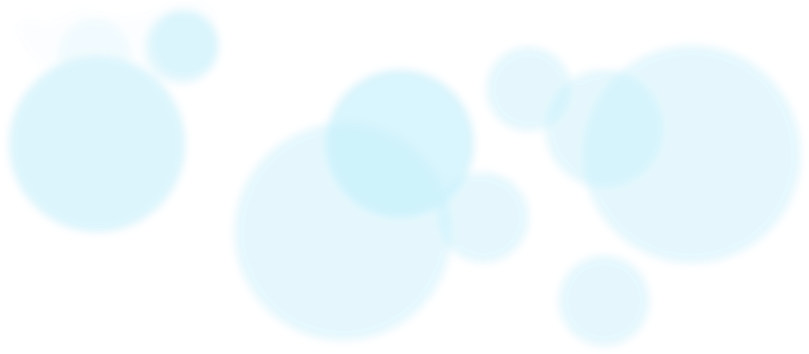 A Group Of Blue Circles