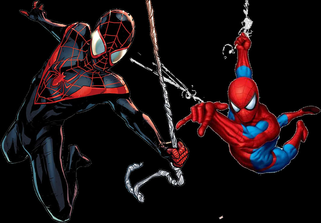 A Couple Of Spider Man Characters