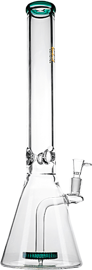 A Glass Bong With A Black Background