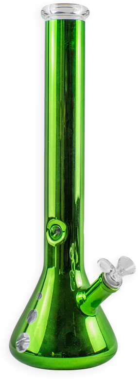 A Green Tube With A Black Background