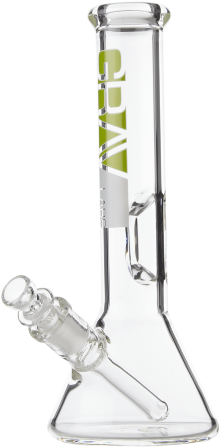 A Glass Bong With A Black Background