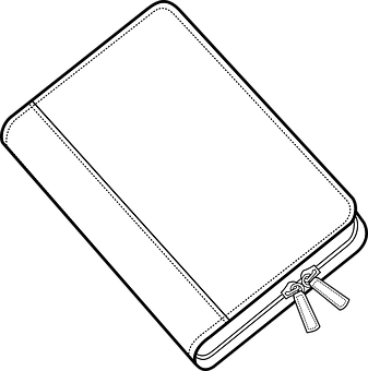 A White Object With Zipper