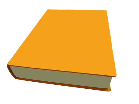A Yellow Book With A Black Background