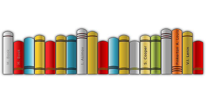 A Row Of Colorful Books