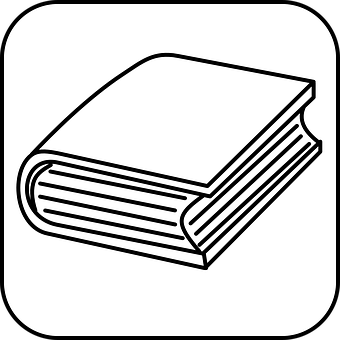 A Black And White Illustration Of A Book