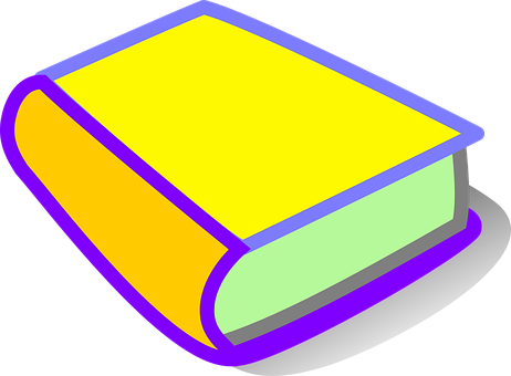 A Yellow Book With Purple Edges
