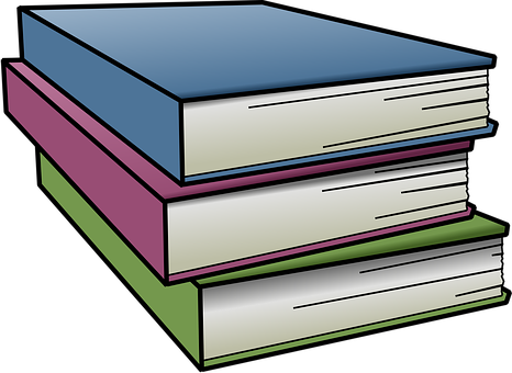 Blue Purple And Green Books