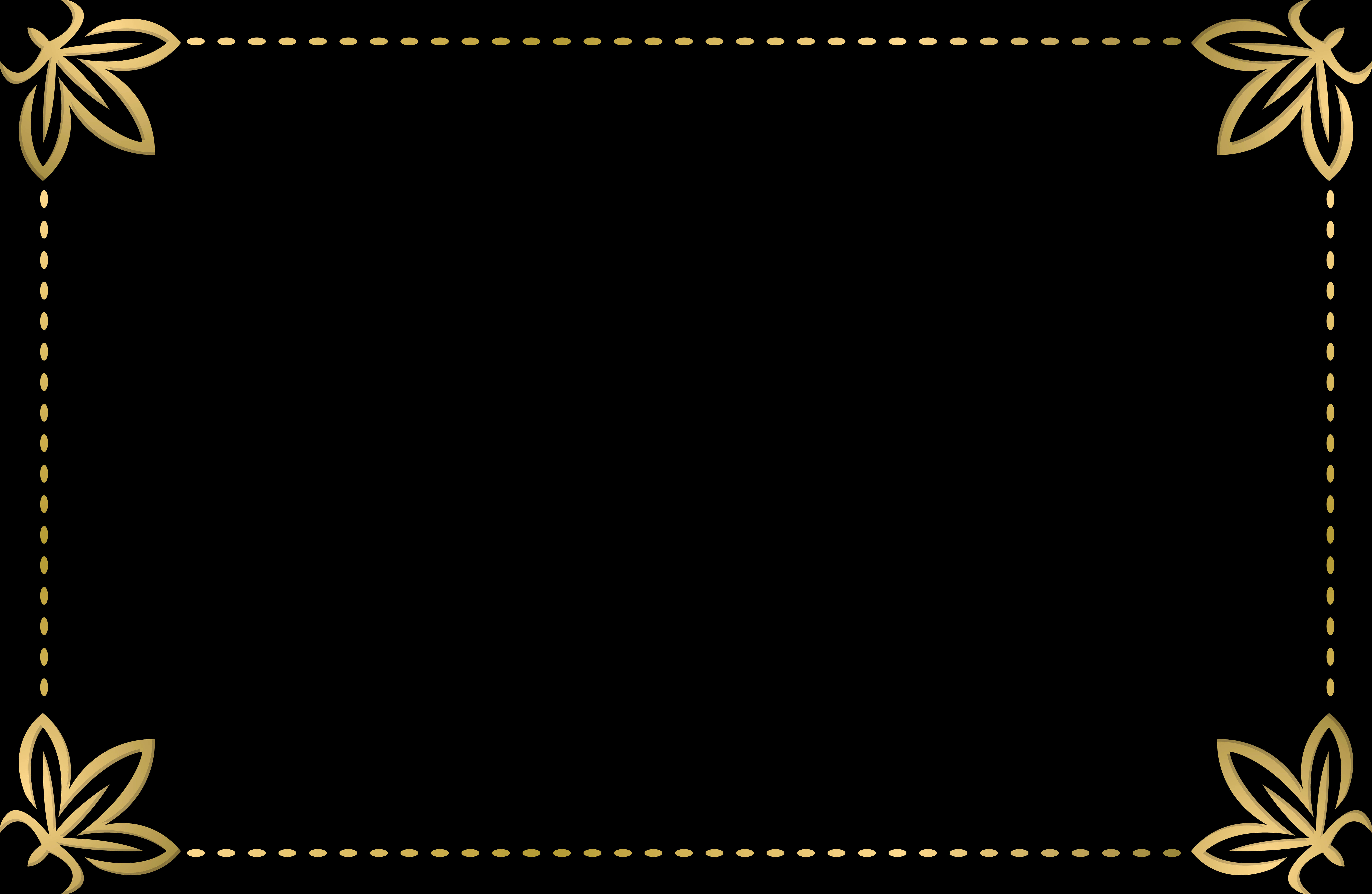 A Black Background With A Black Rectangle With Gold Dots