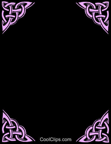 A Black Background With Purple Border