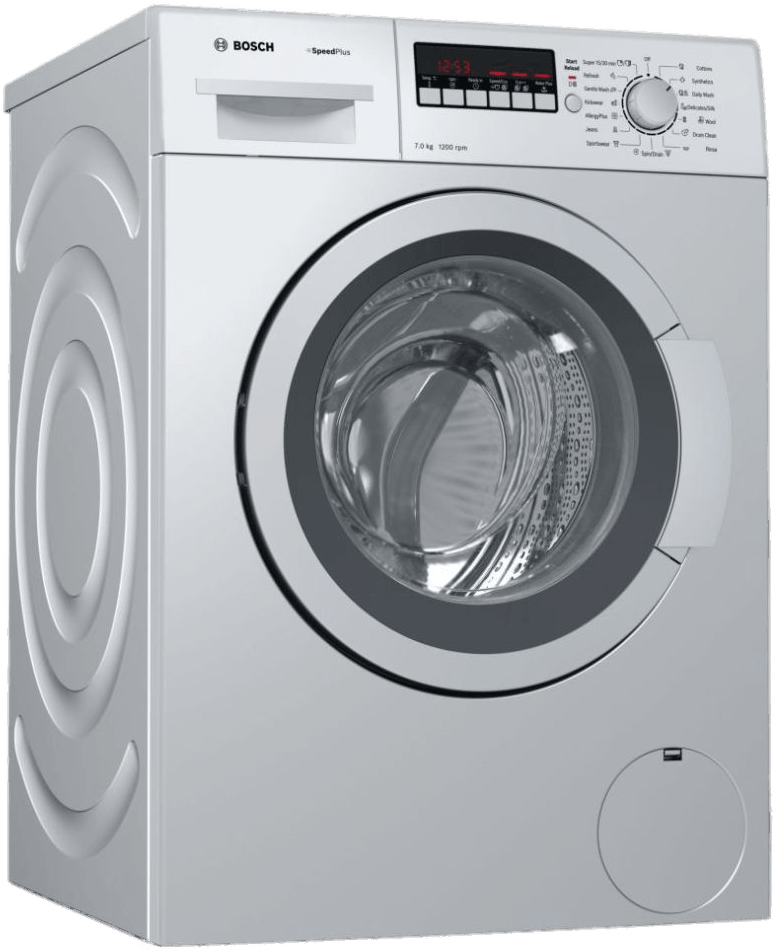 A White Washing Machine With Knobs