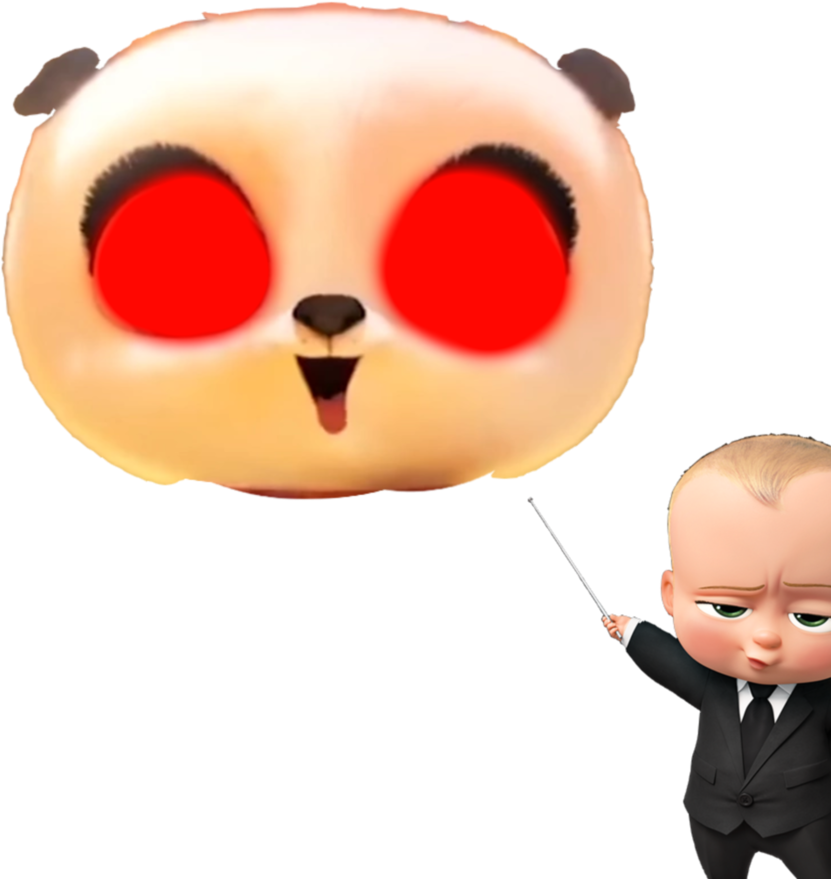 A Baby In A Suit And Tie Holding A Stick