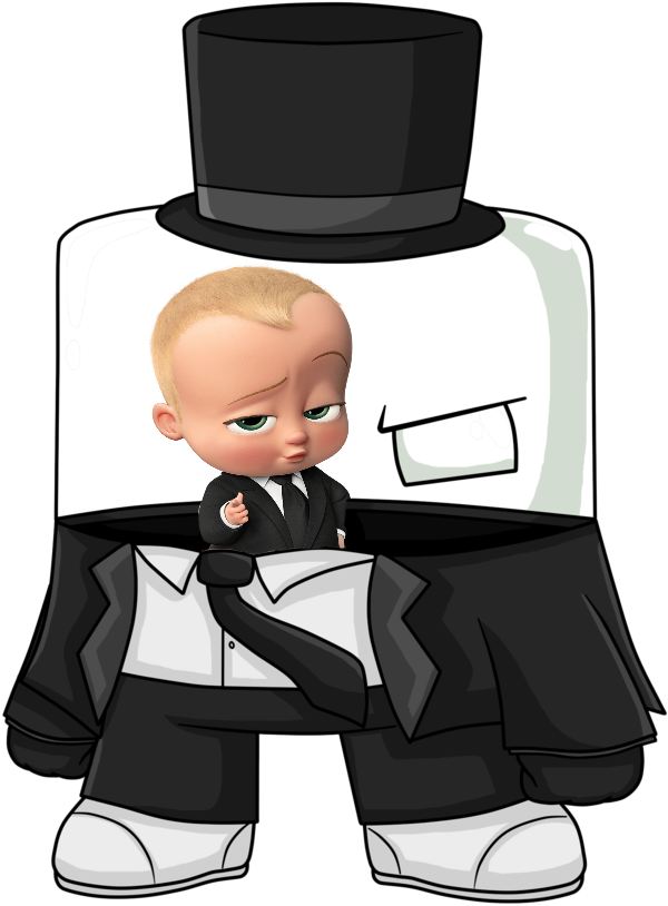 Cartoon Baby In A Suit