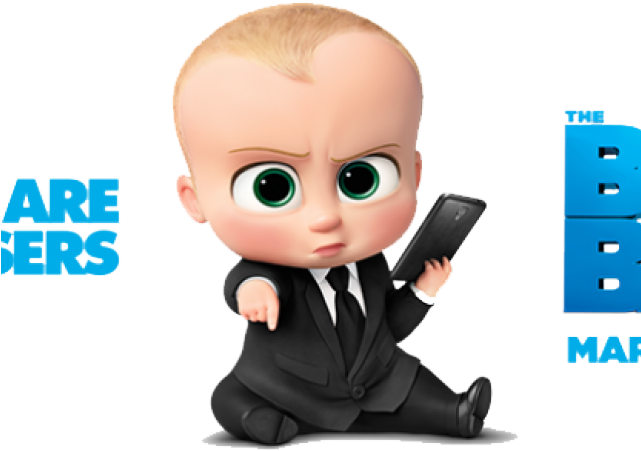 A Baby Cartoon Character Holding A Cell Phone