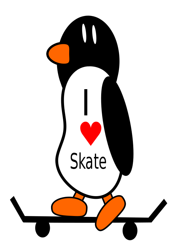 A Penguin With A Heart And Text