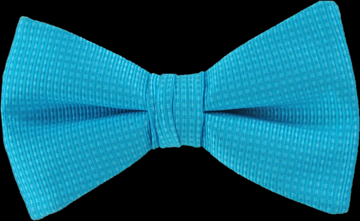 A Blue Bow Tie On A Black Background