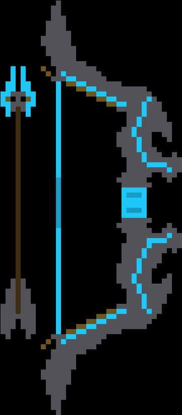 A Pixelated Image Of A Sword