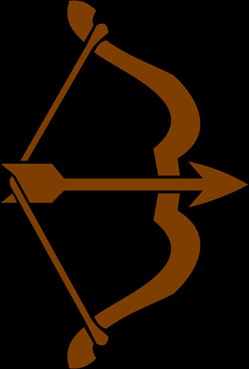 A Brown Bow And Arrow