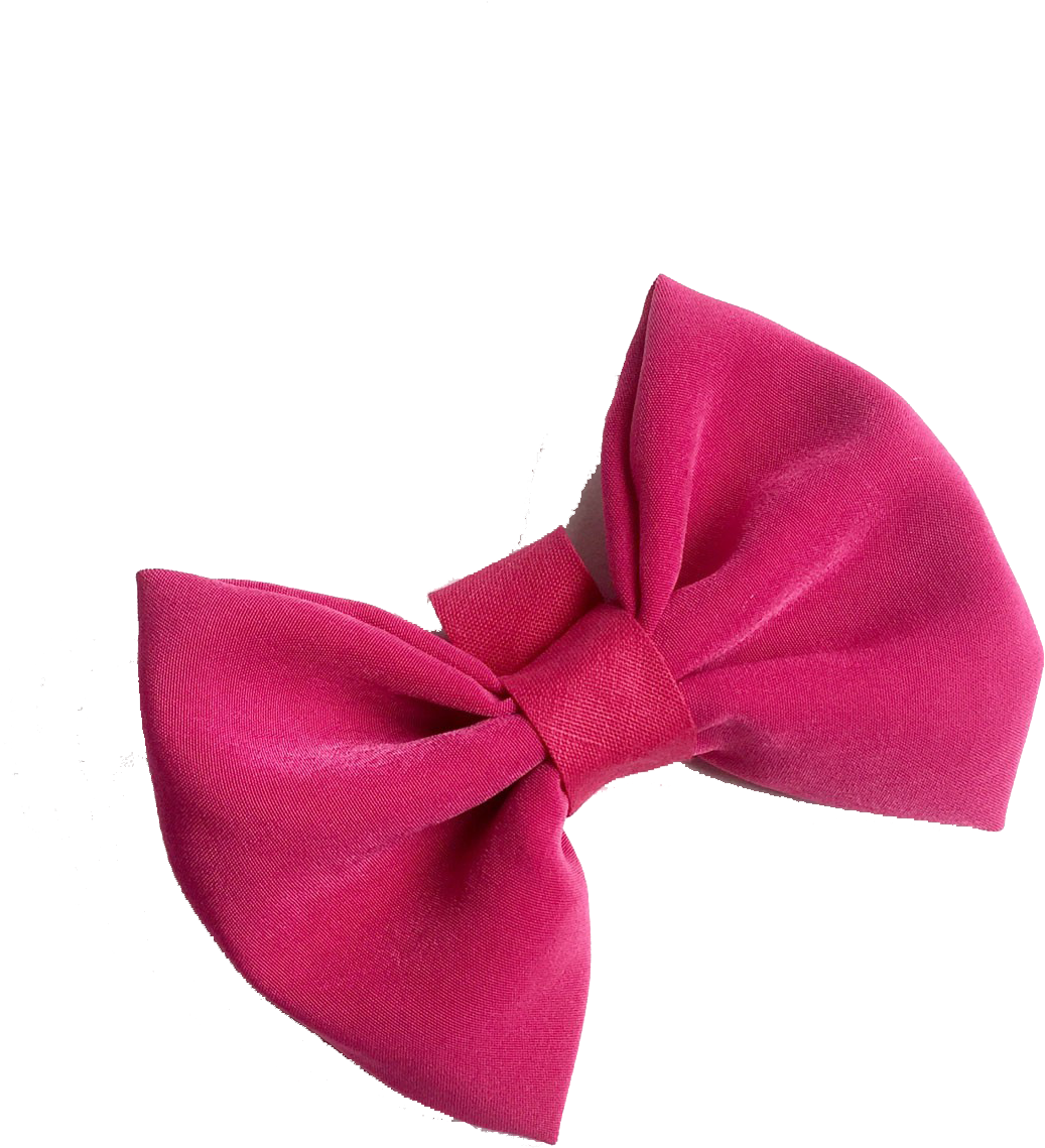 A Pink Bow On A Black Background