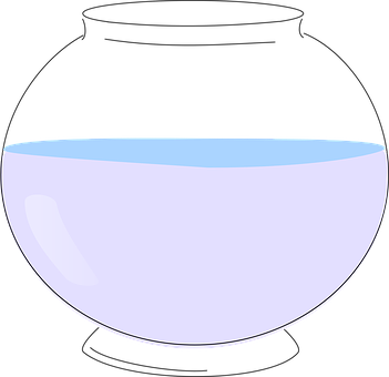 A White Bowl With Blue Liquid Inside