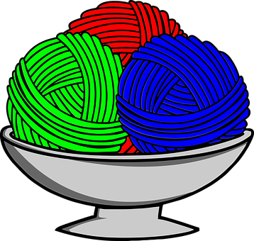A Bowl Of Yarn Balls