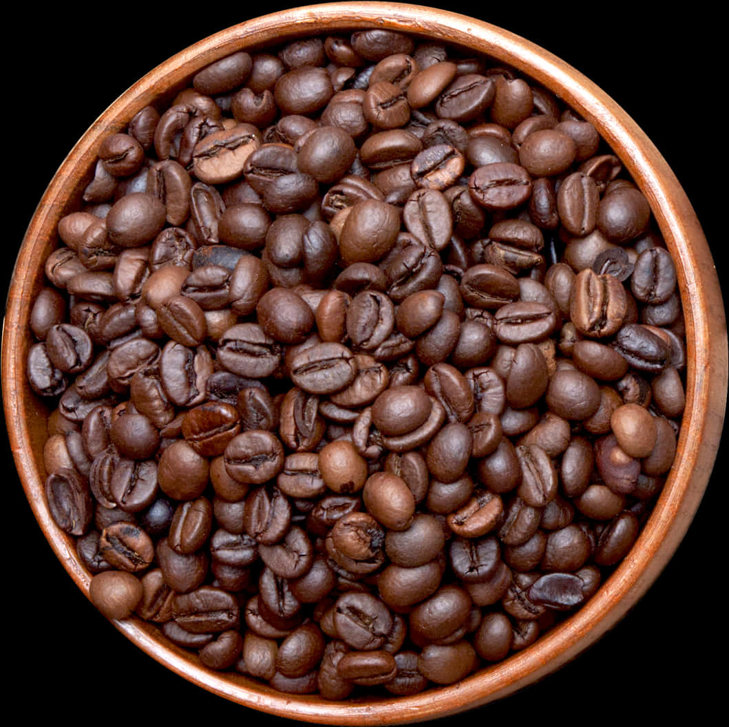 Bowl Of Roasted Coffee Beans