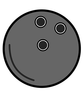 A Grey Ball With Three Dots