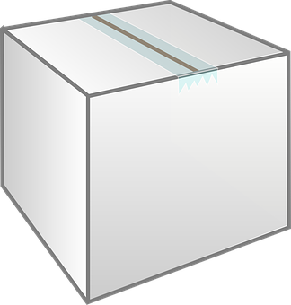 A White Box With Tape