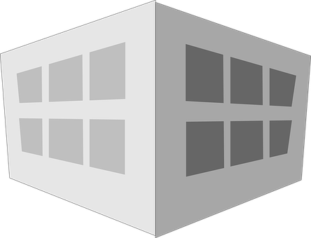 A White Cube With Many Windows