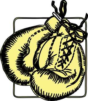 A Drawing Of Boxing Gloves