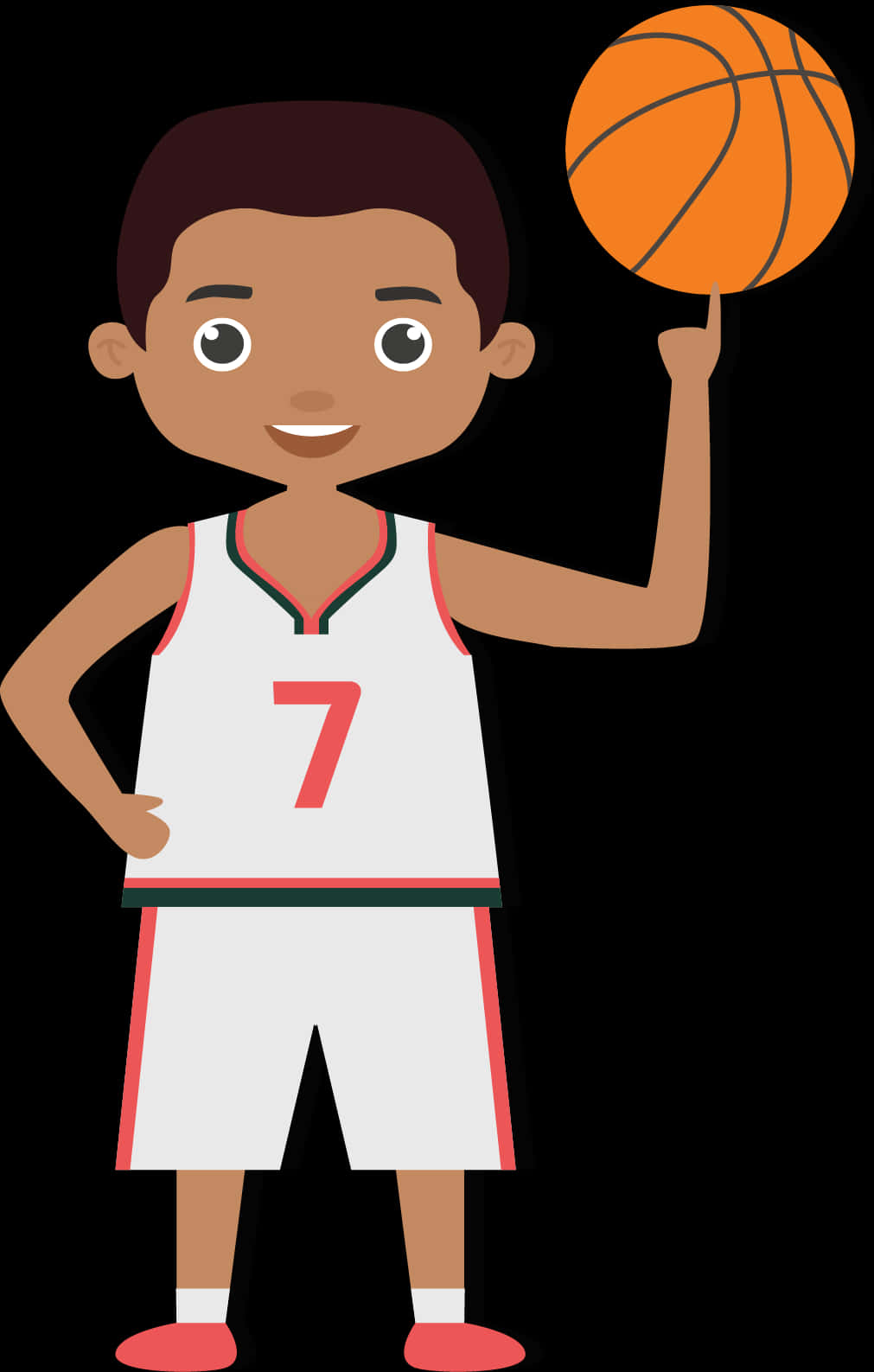 Boy With Basketball Clipart, Hd Png Download