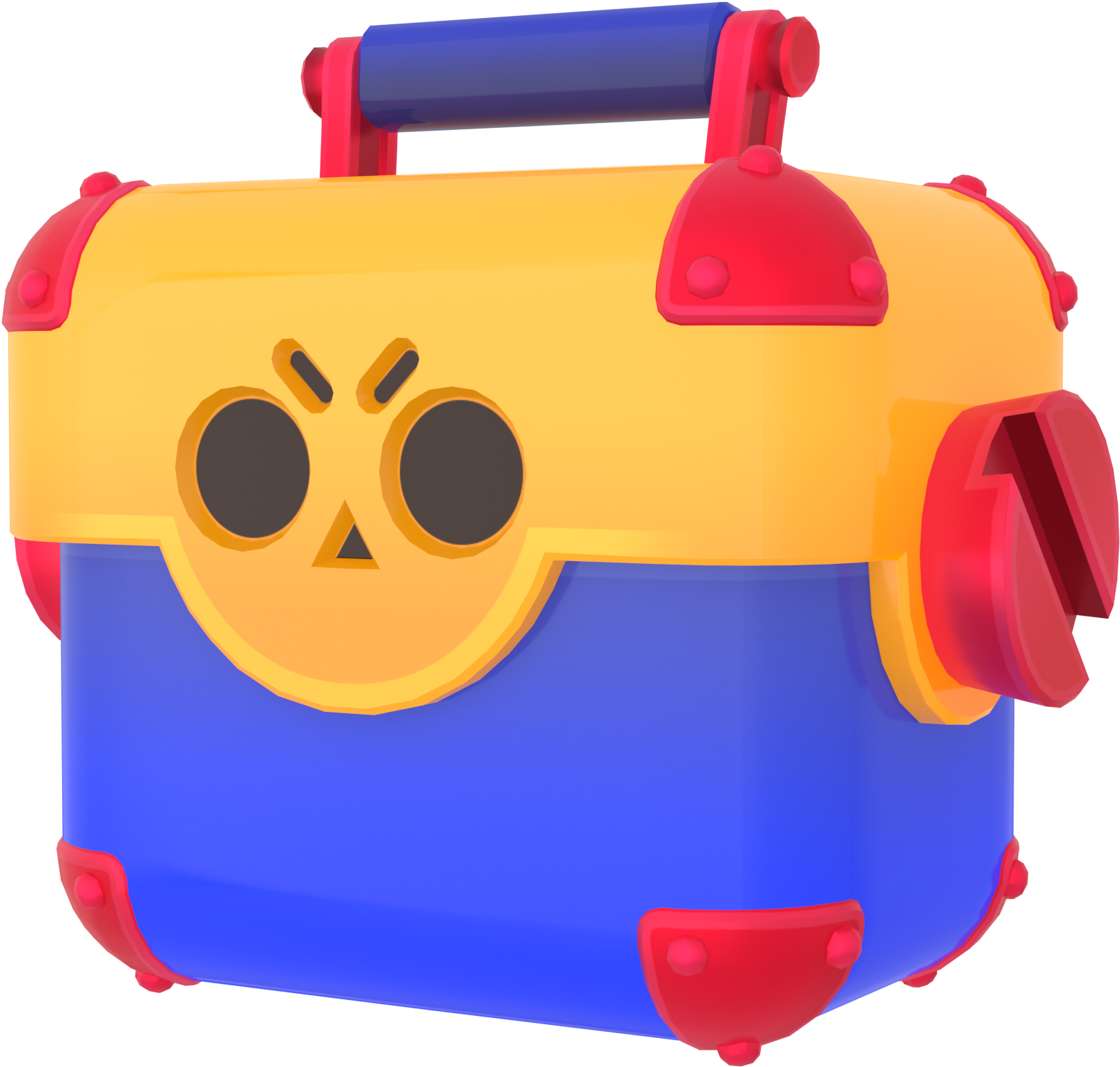 A Colorful Toy Box With A Face On It