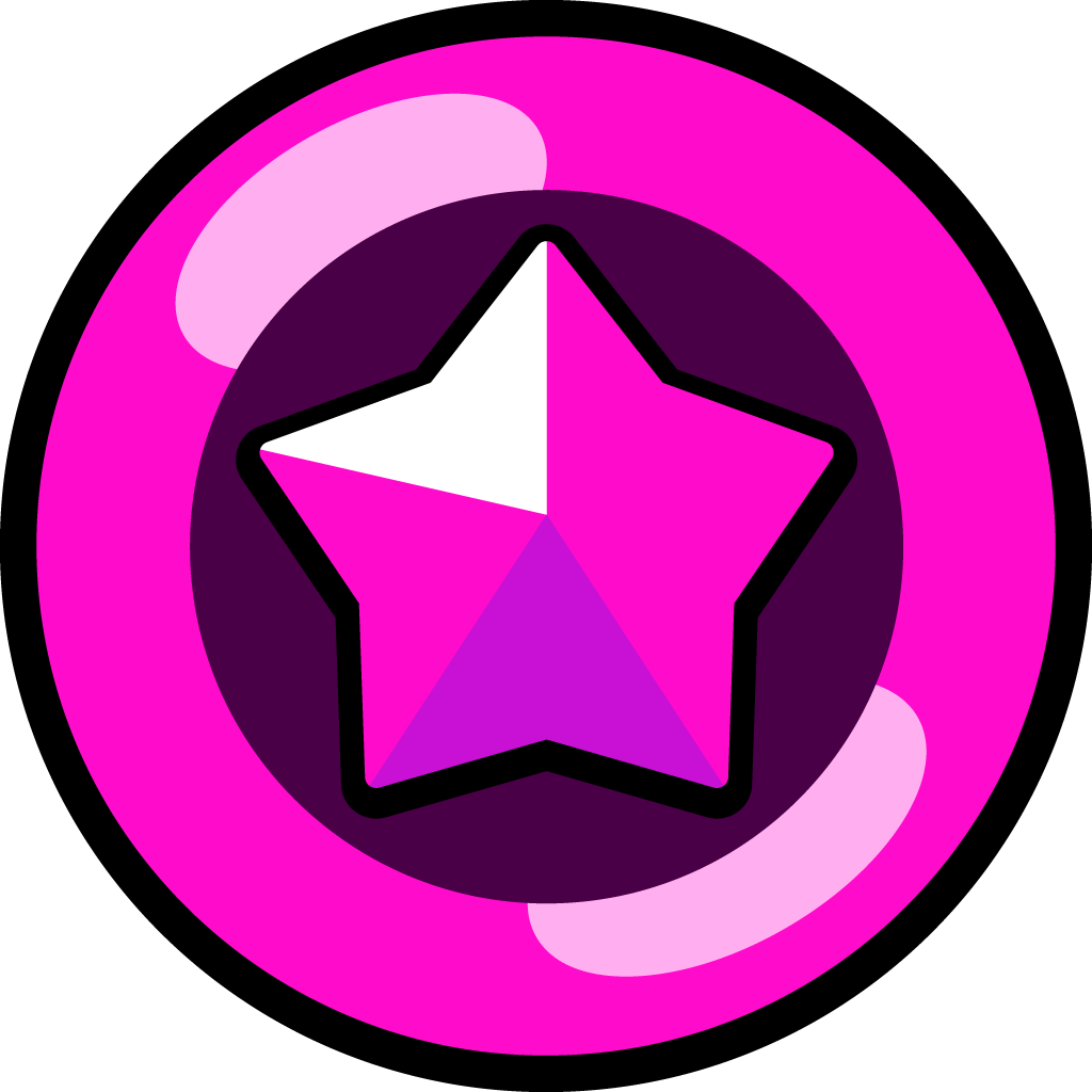 A Purple And White Star In A Circle