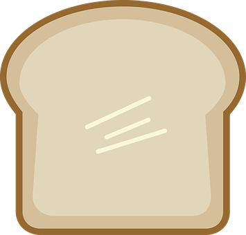 Brown Bread Slice Clip Art