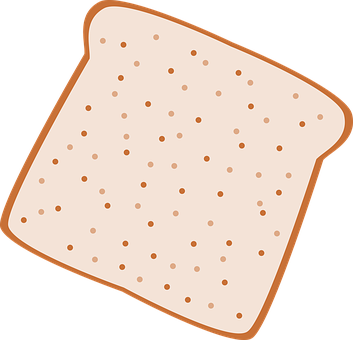 A Piece Of Bread With Brown Spots