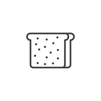 A Piece Of Bread With Dots