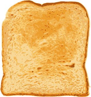 A Piece Of Toast With A Black Background