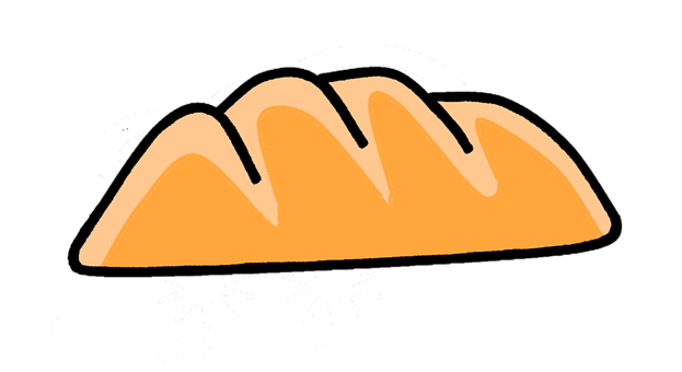 A Cartoon Of A Bread