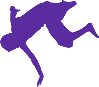 A Silhouette Of A Person Jumping