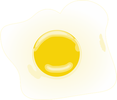 A Fried Egg With A Yolk