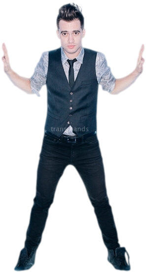 Brendon Urie Png - Panic Standing, Transparent Png