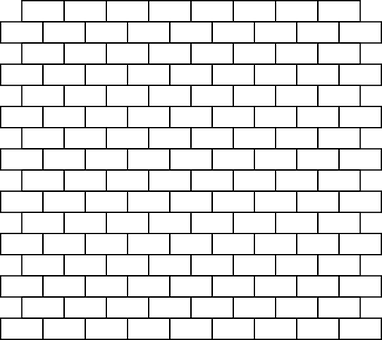 A White Brick Wall With Black Lines