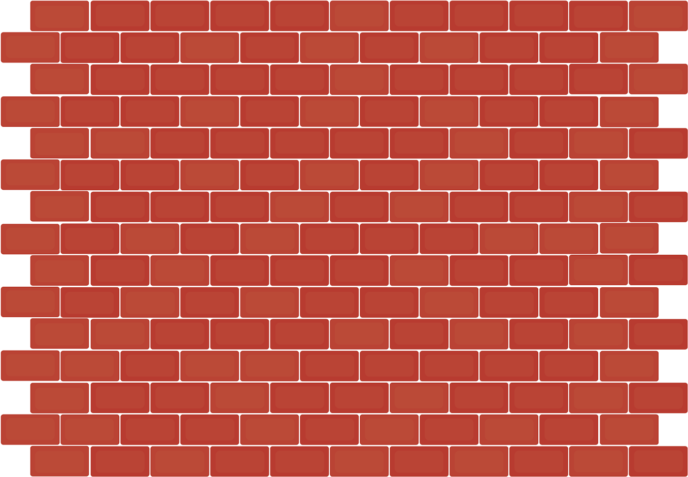 A Red Brick Wall With Black Dots