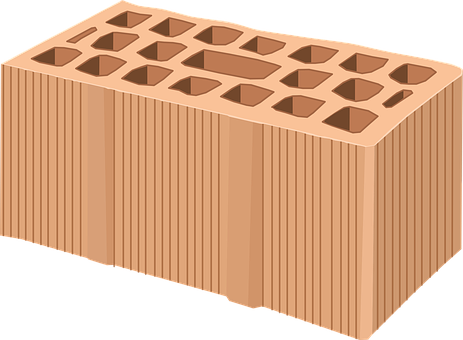 A Brown Brick With Holes