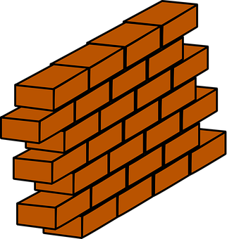 A Brick Wall With Black Background