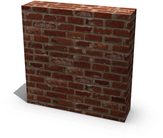 A Brick Wall With A Black Background