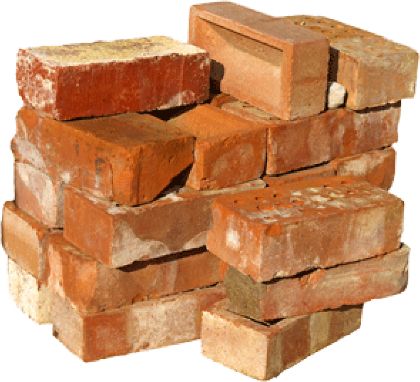 A Stack Of Bricks On A Black Background